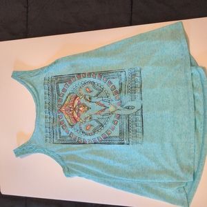 No Boundaries, S, Blue Sleeveless Top